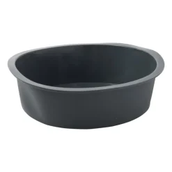 Taartvorm siliconen rond - grijs - ø23x5 cm