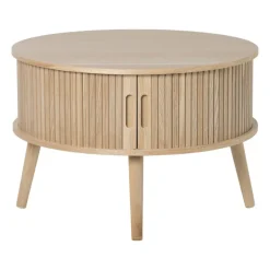 Tafel/kast Uppsala rond - naturel - ø60x40 cm