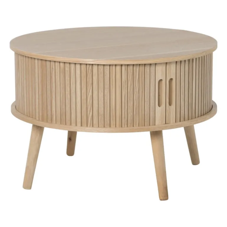Tafel/kast Uppsala rond - naturel - ø60x40 cm