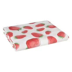 Tafelkleed aardbei - rood/wit - 150x220 cm