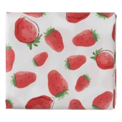 Tafelkleed aardbei - rood/wit - 150x220 cm