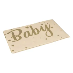 Tafelkleed baby - bruin/goud - 136x220 cm
