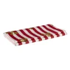 Tafelkleed strikjes en strepen - rood/wit - 138x220 cm