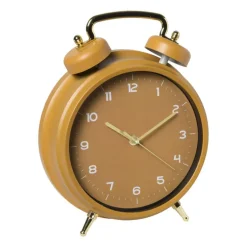 Tafelklok - oker - 30x24x7 cm