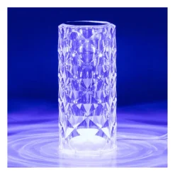 Tafellamp diamant - multikleur - 7x7x15.8 cm