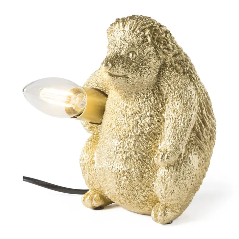 Tafellamp egel - goud - 18 cm