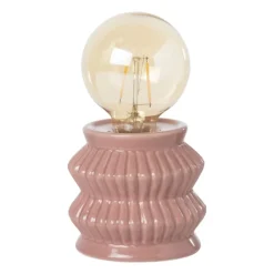 Tafellamp geometrisch - roze - ø10x17.5 cm