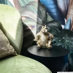 Tafellamp nijlpaard - goud - 19.5 cm