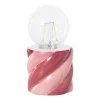 Tafellamp spekje - rood/roze - ø8.5x17 cm