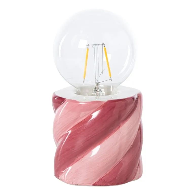 Tafellamp spekje - rood/roze - ø8.5x17 cm