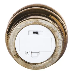 Tafellampje ribbel - bruin - ø10x15 cm