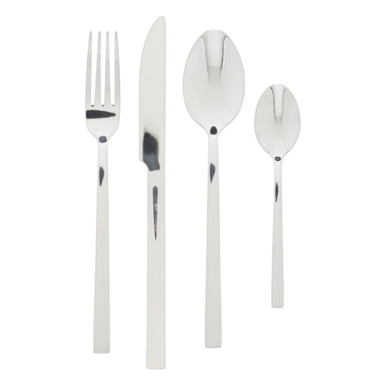 Tafellepels - zilverkleurig - set van 2