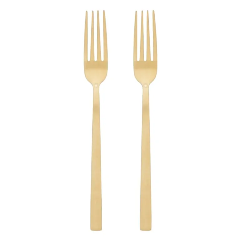 Tafelvorken - goudkleurig - set van 2