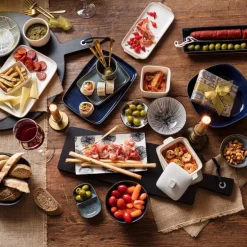 Tapas bord Sevilla - bloemen - 28x15.5 cm