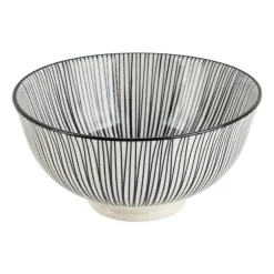 Tapas rijstschaaltje Sevilla - zwarte lijnen - ø11.5x5.8 cm