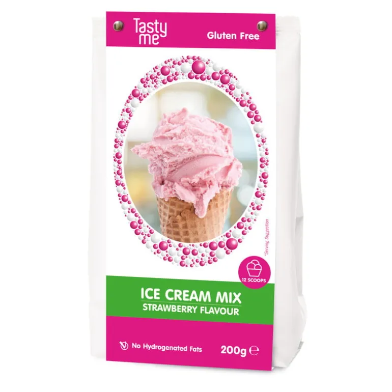 Tasty Me ijsmix - aardbei - 200 gram