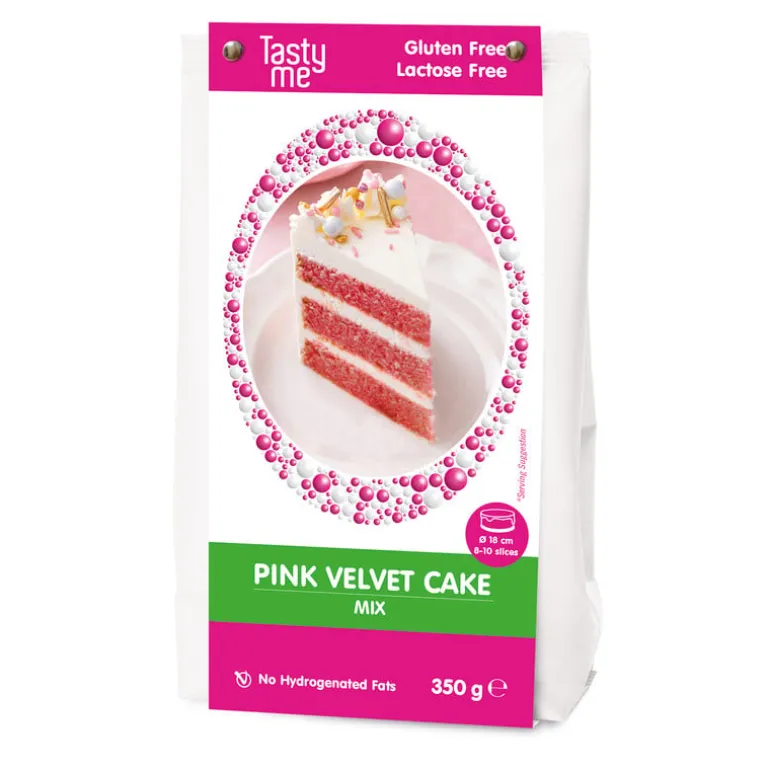 Tasty Me pink velvet cake - roze - 350 g