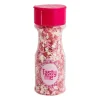 Tasty Me suikerfiguur hartjes - roze/rood/wit - 55 gram