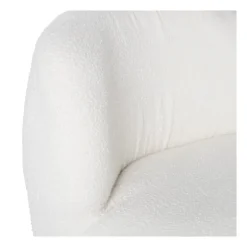 Teddy fauteuil - wit - ø73.5x71.5 cm