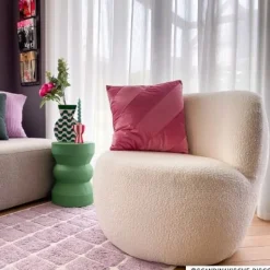 Teddy fauteuil - wit - ø73.5x71.5 cm