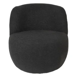 Teddy fauteuil - zwart - ø73.5x71.5 cm