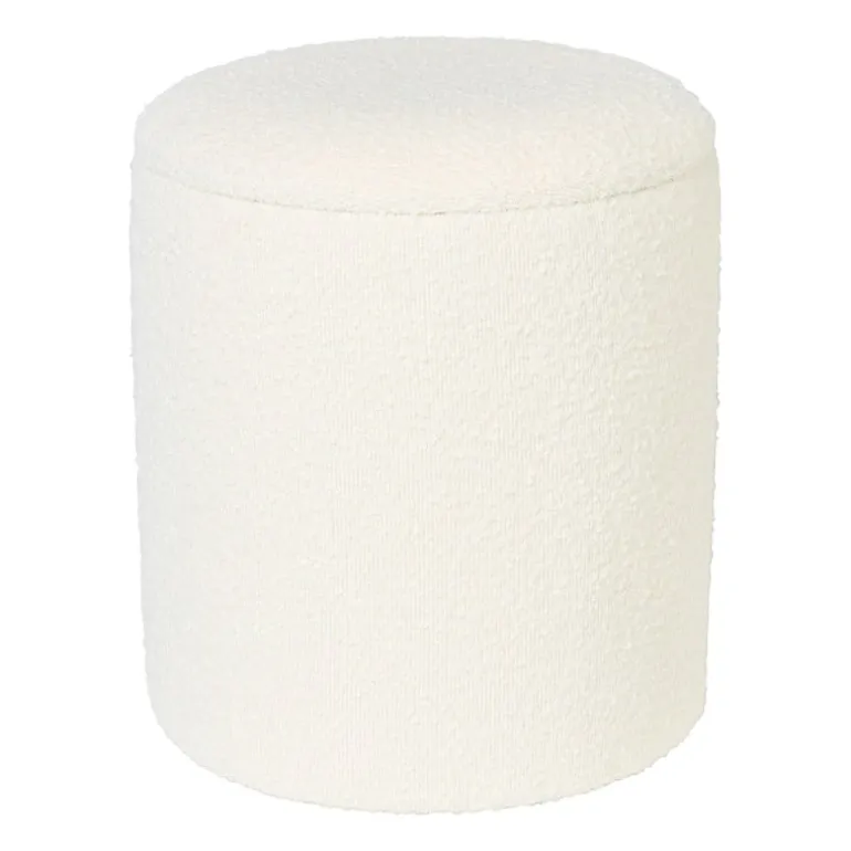 Teddy poef rond met opbergruimte - Troyes - ø35x40 cm