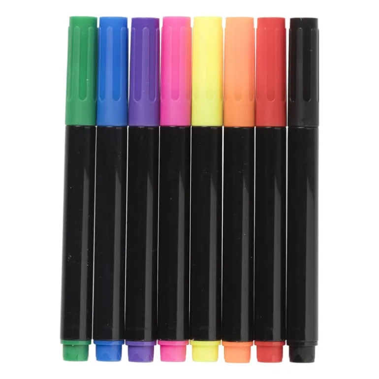 Textiel markers - set van 8