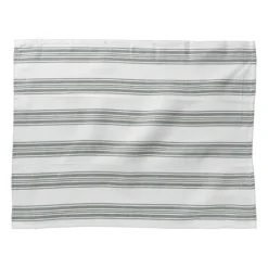 Theedoeken set van 3 - groen/wit - 45x65 cm