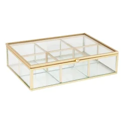 Theedoos - 20x15x5 cm - goud