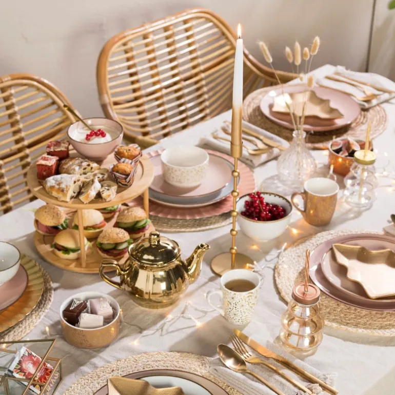 Theedoos - 20x15x5 cm - goud