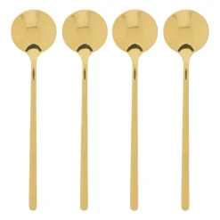 Theelepel goud - set van 4 - 13 cm