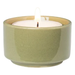 Theelichthouder mini - groen - ø5x3 cm