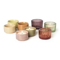 Theelichthouder mini - groen - ø5x3 cm