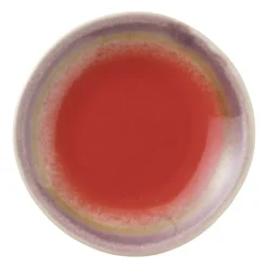 Theezakjeshouder Roots - rood/paars - ø10x1.5 cm