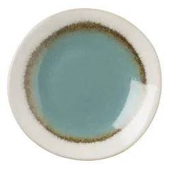 Theezakjeshouder Roots - turquoise - ø10x1.5 cm