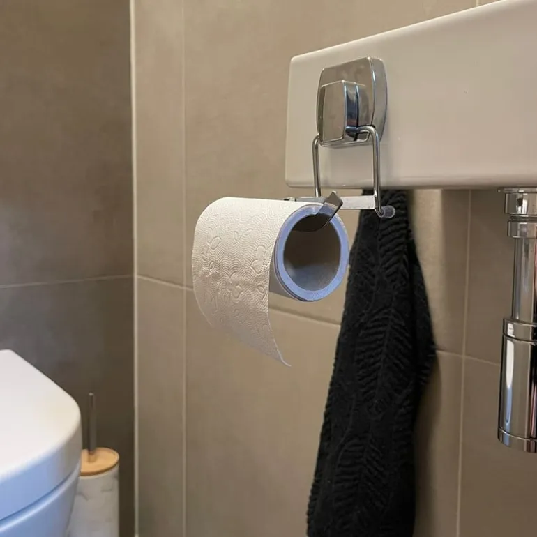 Toiletpapier houder easy lock - 12x9x10 cm