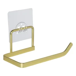 Toiletrolhouder - goudkleurig - 13.7x7x11 cm