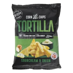Tortilla chips sour cream & onion - 150 gram