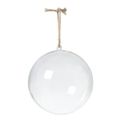Transparante kerstbal - ø12 cm - set van 2