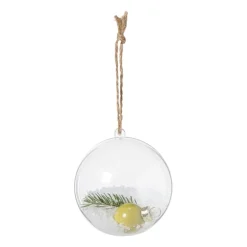 Transparante kerstbal - ø8 cm - set van 6