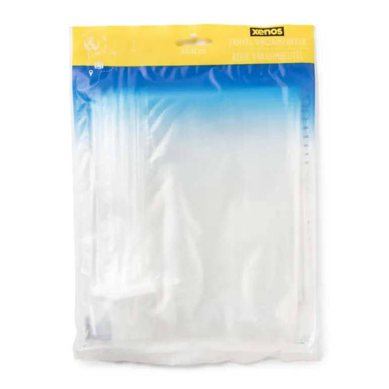 Travel compression bags - transparant - set van 3