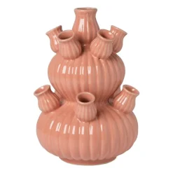 Tulpenvaas groot - roze - ø21.5x29.5 cm