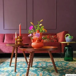 Tulpenvaas groot - roze - ø21.5x29.5 cm