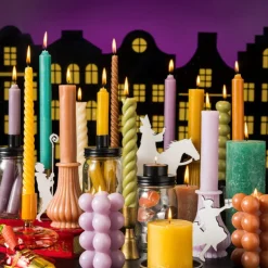 Twisted dinerkaars - okergeel - ⌀2x25 cm