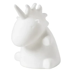 Unicorn lamp LED - wit - 9x10x11,5 cm