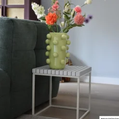 Vaas bollen - groen - ø19.5x26.5 cm