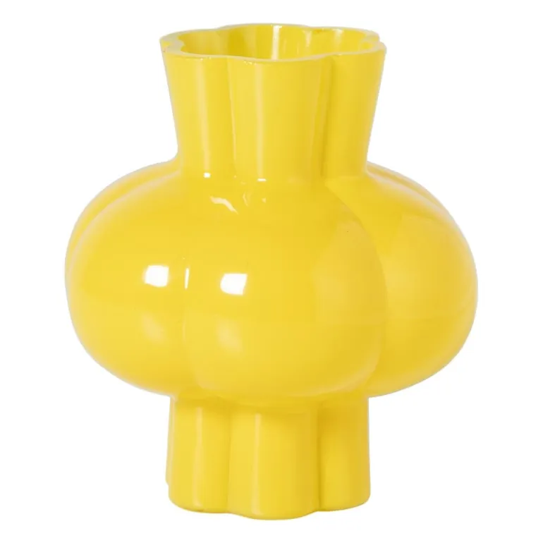 Vaas bolling - geel - ø11x12 cm