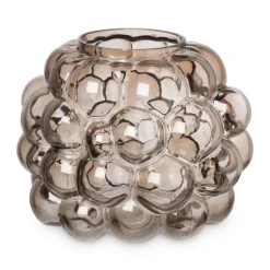 Vaas bubbels - grijs - ø22x18 cm