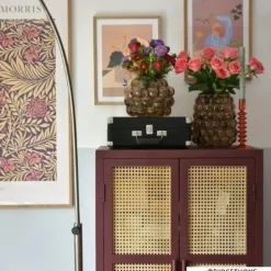 Vaas bubbels - grijs - ø22x18 cm