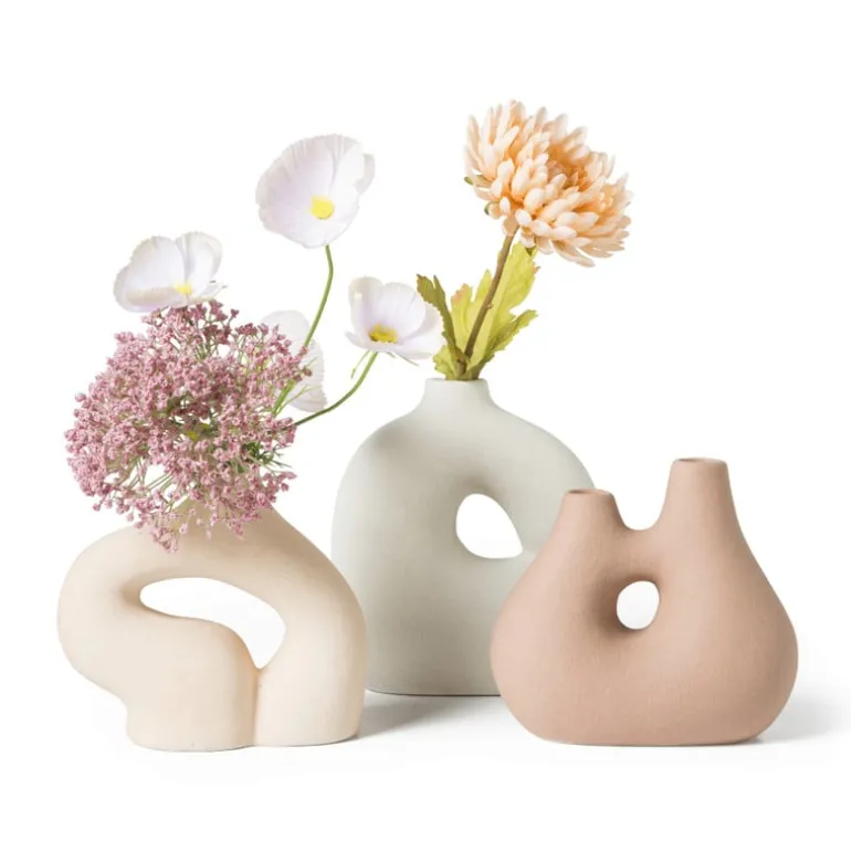 Vaas donut - bruin - 8.5x15 cm